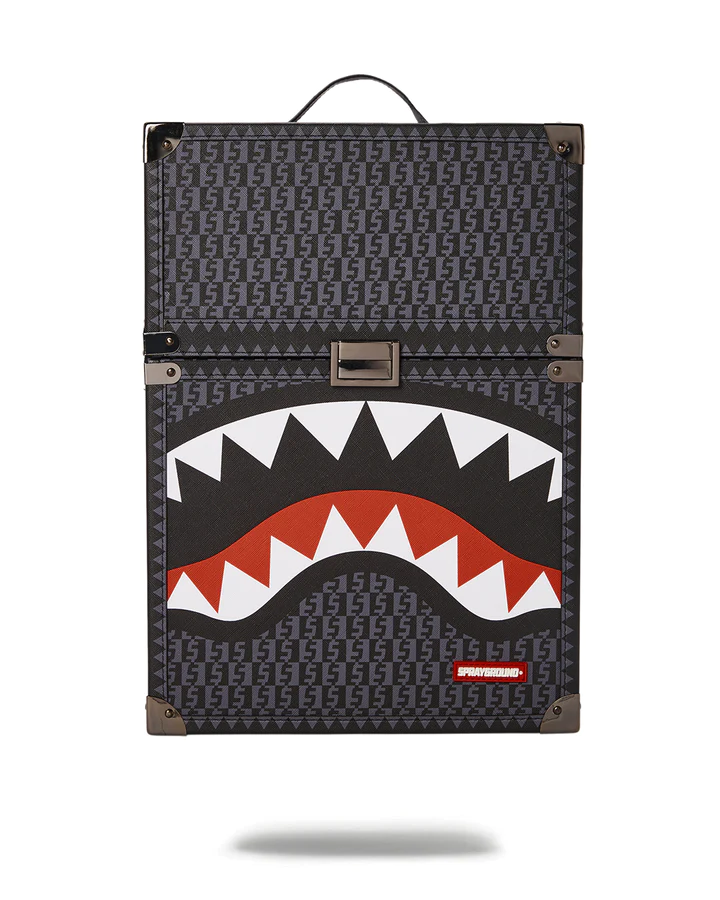 ZAINO SPRAYGROUND MONEY CHECK GREY CHATURANGA BACKPACK GRIGIO