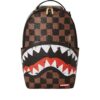 ZAINO SPRAYGROUND SHARKS IN PARIS PAINTED DLXVF BACKPACK MARRONE