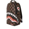 ZAINO SPRAYGROUND SHARKS IN PARIS PAINTED DLXVF BACKPACK MARRONE