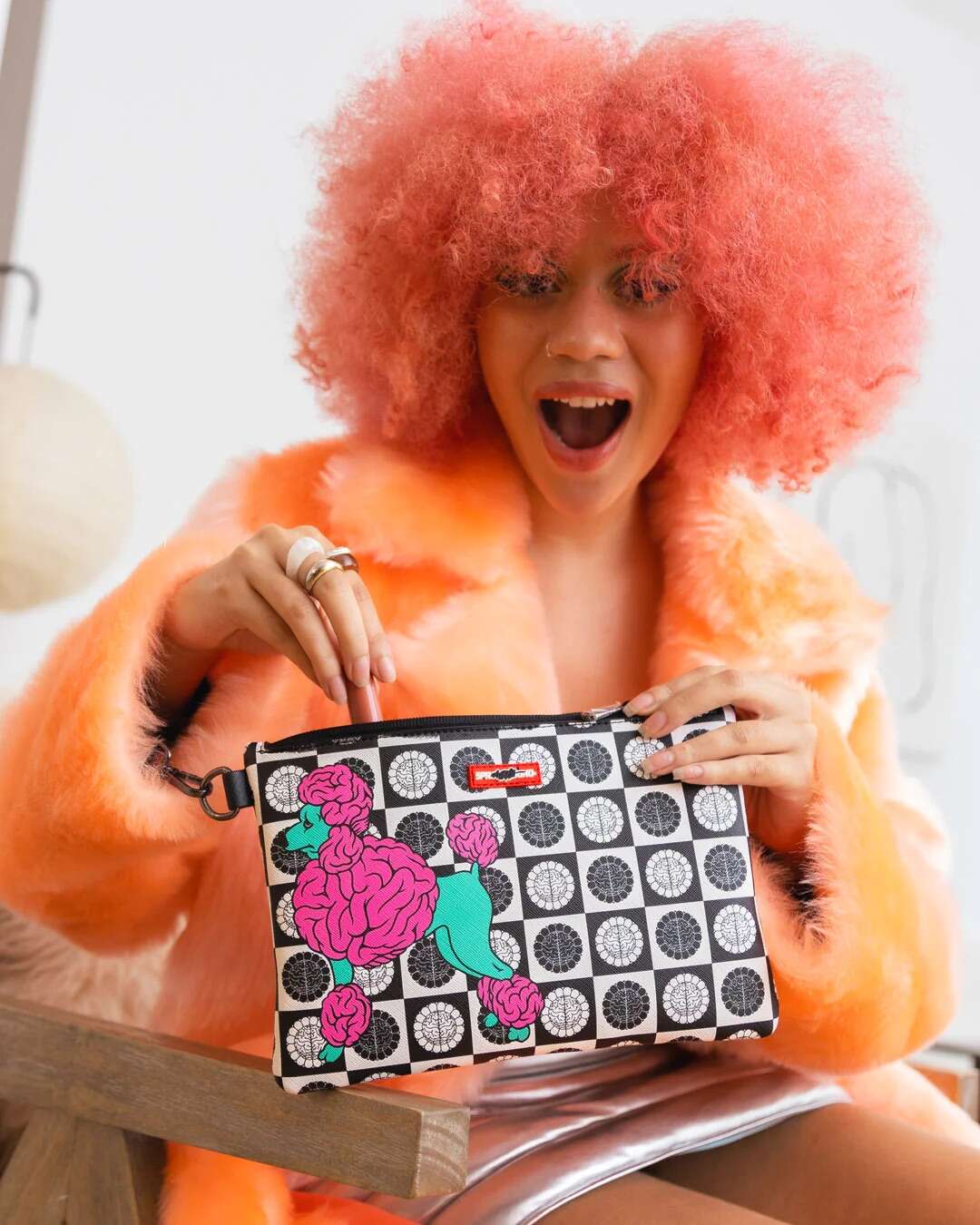 POCHETTE E BEAUTY SPRAYGROUND RON ENGLISH POUCHETTE BIANCO