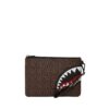 POCHETTE E BEAUTY SPRAYGROUND SHARKS IN PARIS CHECK POCHETTE MARRONE