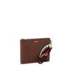 POCHETTE E BEAUTY SPRAYGROUND MONEY CHECKERED POUCHETTE MARRONE
